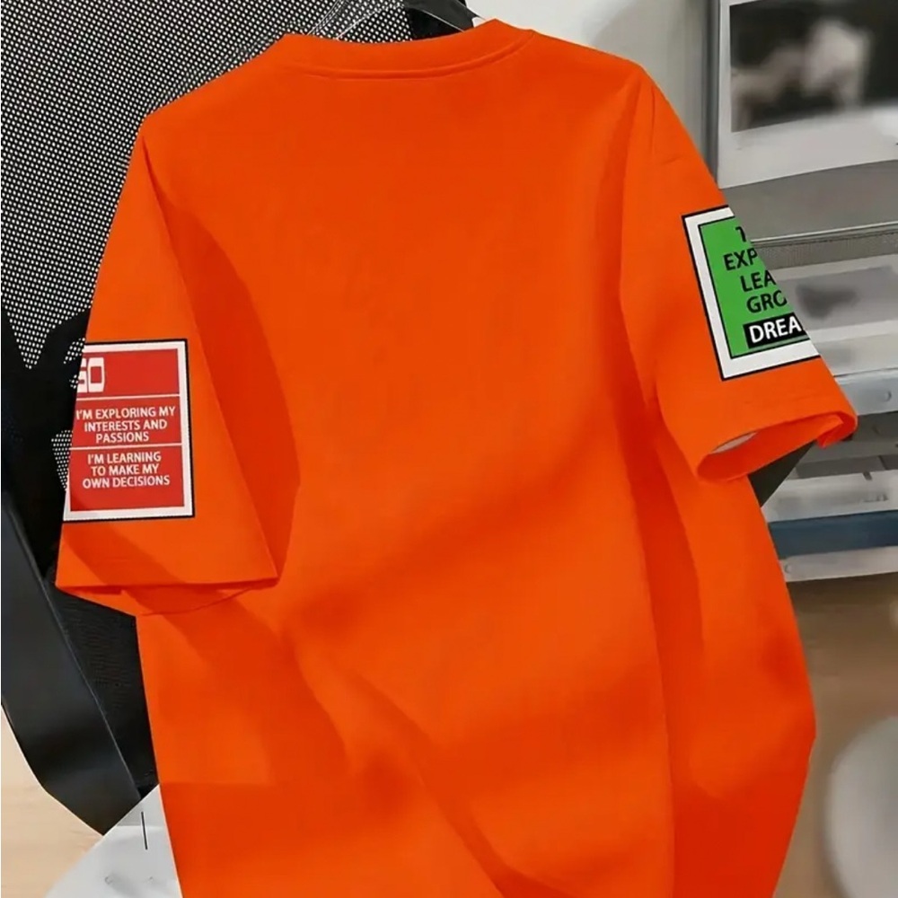 Orange Graphic T-Shirt